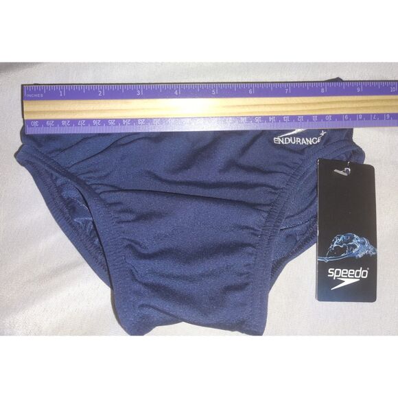 NWT Speedo Swimsuit Brief Endurance+ Solid Youth Size 22 XS Size 4 Water Polo - Picture 4 of 7